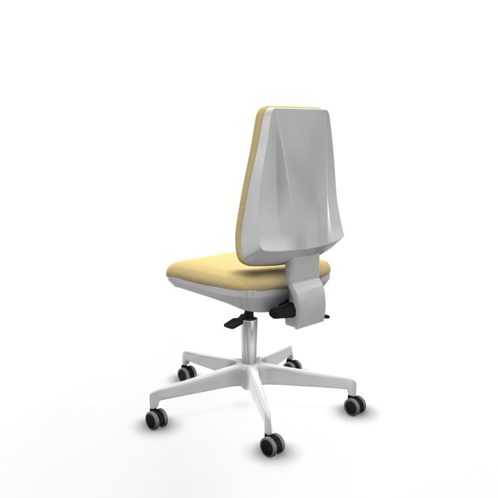 PIQUERAS Y CRESPO Silla de oficina Elche color Crema con mecanismo Asincro