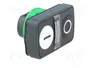 Schneider Electric Interruptor Doble Harmony XB5 22mm Blanco/Negro