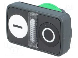 Schneider Electric Interruptor Doble Harmony XB5 22mm Blanco/Negro