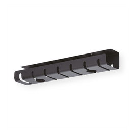 ROLINE 17.03.1303 Kabelmanager Organizador de Cables para Escritorio, Metal, Negro