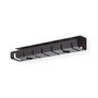 ROLINE 17.03.1303 Kabelmanager Organizador de Cables para Escritorio, Metal, Negro