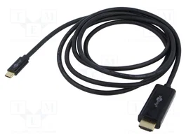 GOOBAY Cable USB-C a DisplayPort 1.2 de 3m, Negro