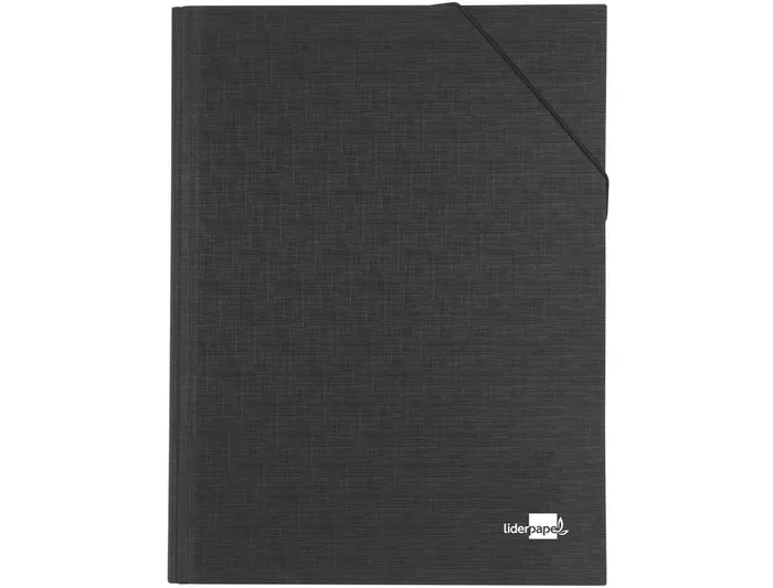 Liderpapel Carpeta Clasificadora Fuelle Folio Prolongado Cartón Forrado 12 Departamentos Negro