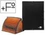 Liderpapel Carpeta Clasificadora Fuelle Folio Prolongado Cartón Forrado 12 Departamentos Negro