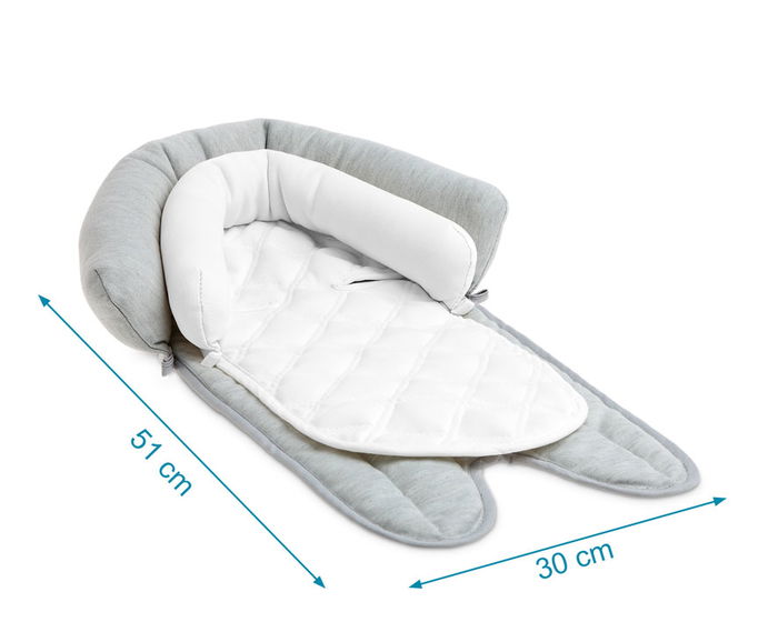 KioKids Almohada Reductora Evolutiva Gris 100% Algodón