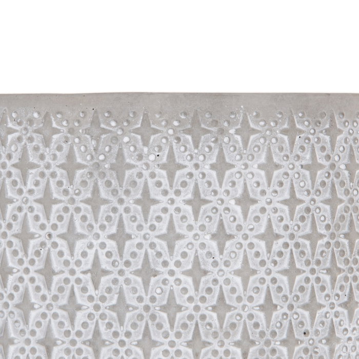 Macetero Cemento Decoración 18 X 18 X 10 cm (Set de 2)