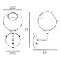 Ballroom Purple Rain Aplique de Pared Ø370mm E27