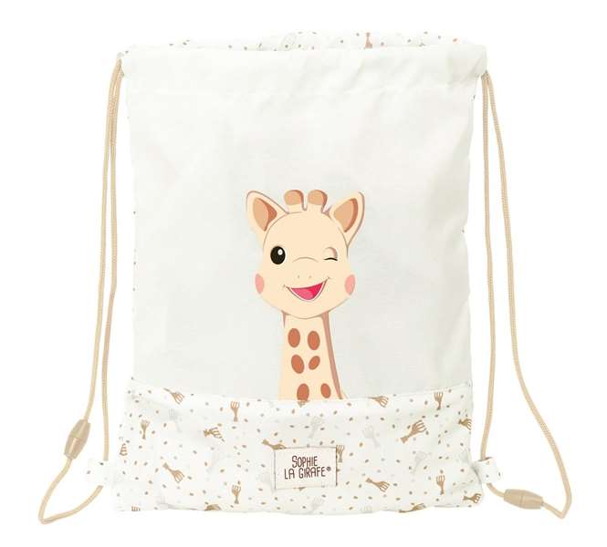 Sophie la Girafe Saco Plano Junior Honey 26x34x1 cm – Bolsa Infantil para Niños +3 Años