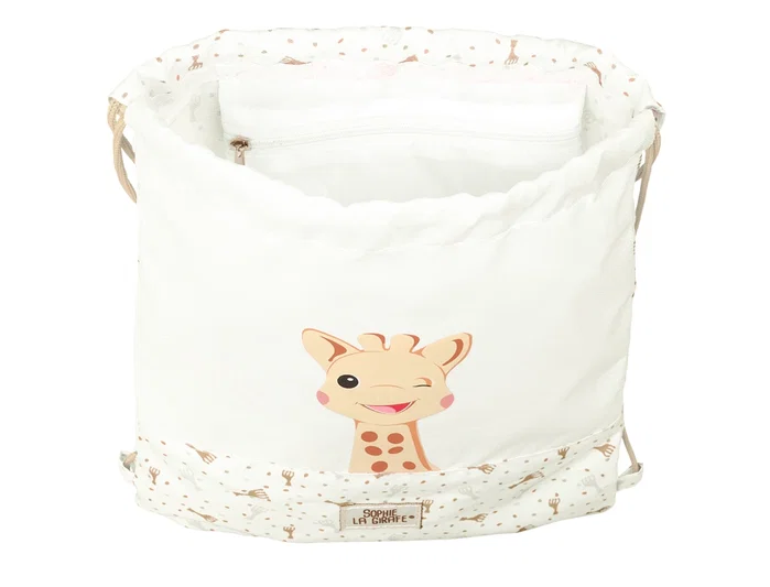 Safta Saco Plano Junior Sophie la Girafe Honey 26x34x1 cm