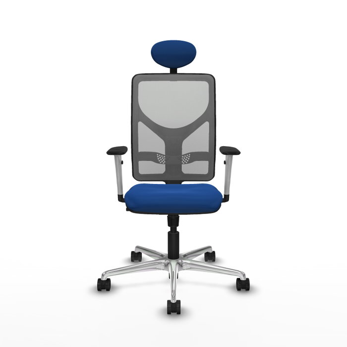 PIQUERAS Y CRESPO Silla de oficina Motilla con mecanismo Sincro Azul y Gris PIQUERAS Y CRESPO Silla de oficina Motilla con mecanismo Sincro Azul y Gris