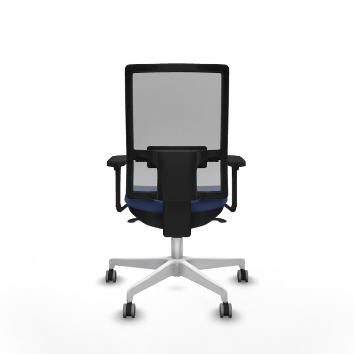PIQUERAS Y CRESPO Silla de oficina Horna con mecanismo Sincro, Azul marino y Gris