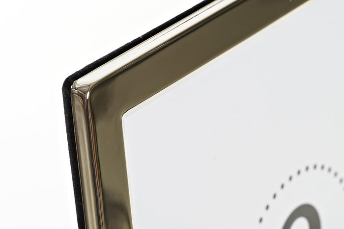 DKD Home Decor Marco de Fotos 20x25 Metal Cristal Plateado