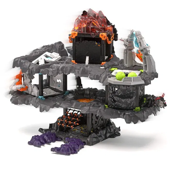 Schleich 42757 MasterCave Smashrador Eldrador Playset, 18 funciones, 6 figuras, 119 piezas, Edades 7+