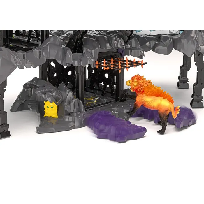 Schleich 42757 MasterCave Smashrador Eldrador Playset, 18 funciones, 6 figuras, 119 piezas, Edades 7+