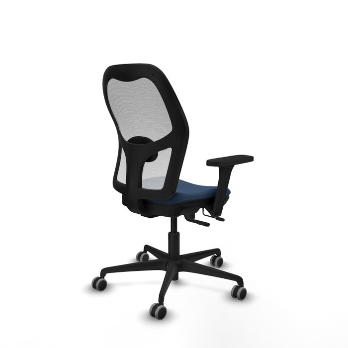 PIQUERAS Y CRESPO Silla de oficina Jorquera con mecanismo Sincro/Traslack, Azul marino y Blanco PIQUERAS Y CRESPO Silla de oficina Jorquera con mecanismo Sincro/Traslack, Azul marino y Blanco