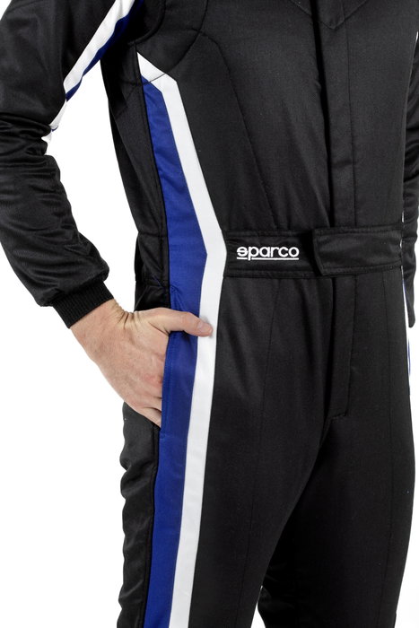 Sparco Traje De Carreras Sprint Pro 2025 Negro-Azul Talla 48 SBRS0006B0K05048 FIA 8856-2018 SFI 3.2A/5