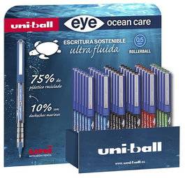Roller T.Liq. Uni-Ball Eye Ocean Care 0,5 (Ub-150Rop) Expositor De 36 12X 274373000 Ocean Care Negro 12X 274381000 Ocean Care Azul 6X 299271000 Ocean Care Rojo 6X 299289000 Ocean Care Verde