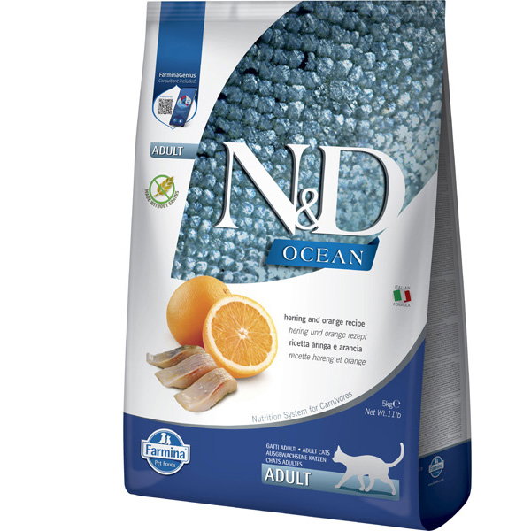 Farmina N&D Cat Ocean Arenque y Naranja 5kg