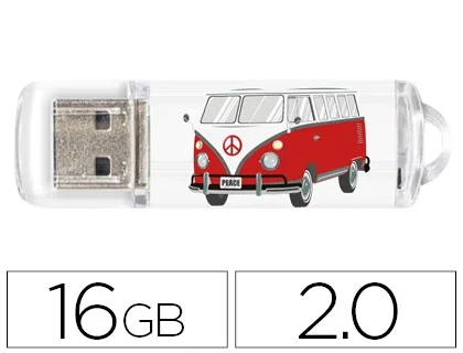 Techonetech Memoria USB Flash Drive 16 GB 2.0 Camper Van Techonetech Memoria USB Flash Drive 16 GB 2.0 Camper Van