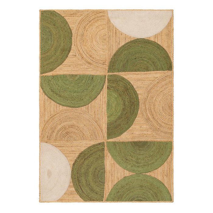 Alfombra Natural-Verde Yute Decoración 200 X 290 cm Alfombra Natural-Verde Yute Decoración 200 X 290 cm
