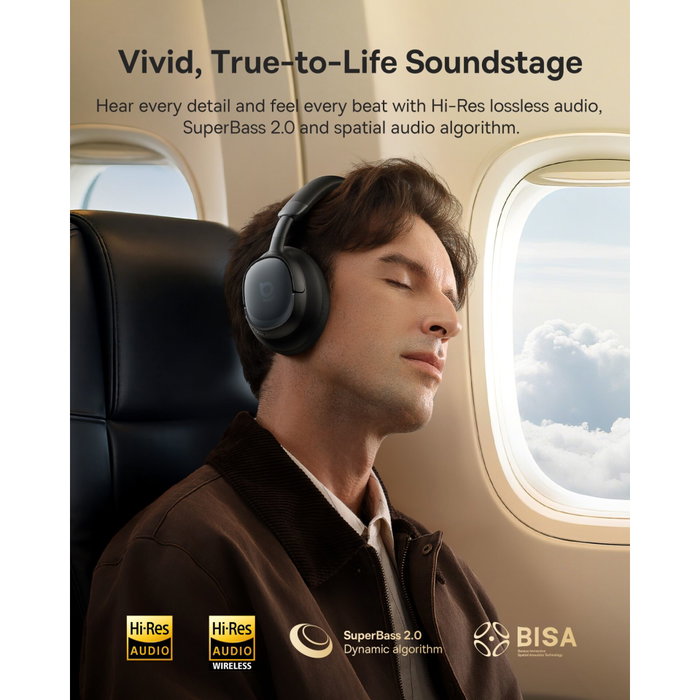 BASEUS Boiwe MH1 Auriculares Inalámbricos con Cancelación de Ruido, Cosmic Black BASEUS Boiwe MH1 Auriculares Inalámbricos con Cancelación de Ruido, Cosmic Black
