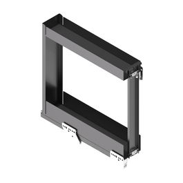 Menage Confort Botellero Nova Flat Modulo 150mm Acabado Antracita Extraíble Cocina Acero