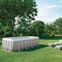 Intex Piscina Prism Frame Rectangular 400x200x122cm con Bomba de Filtro
