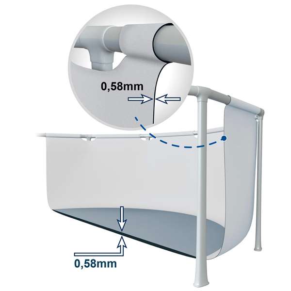 Intex Piscina Prism Frame Rectangular 400x200x122cm con Bomba de Filtro