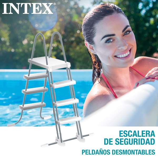 Intex Piscina Prism Frame Rectangular 400x200x122cm con Bomba de Filtro