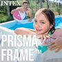 Intex Piscina Prism Frame Rectangular 400x200x122cm con Bomba de Filtro