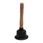 Rubi R88550 Desatascador grande con mango de madera, caucho 100% reciclable para fregaderos, lavamanos e inodoros