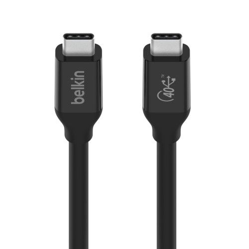 Belkin INZ001bt0.8MBK Cable USB4 Gen 3x2 USB-C a USB-C, 0.8 m, Negro