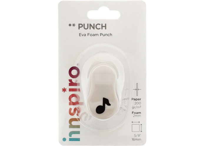 Innspiro Troqueladora de figuras Eva Foam Punch nota musical 16mm Innspiro Troqueladora de figuras Eva Foam Punch nota musical 16mm