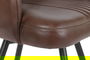 DKD Home Decor Sillon Vintage Leather 23 Marron y Negro 60 x 82 x 51 cm