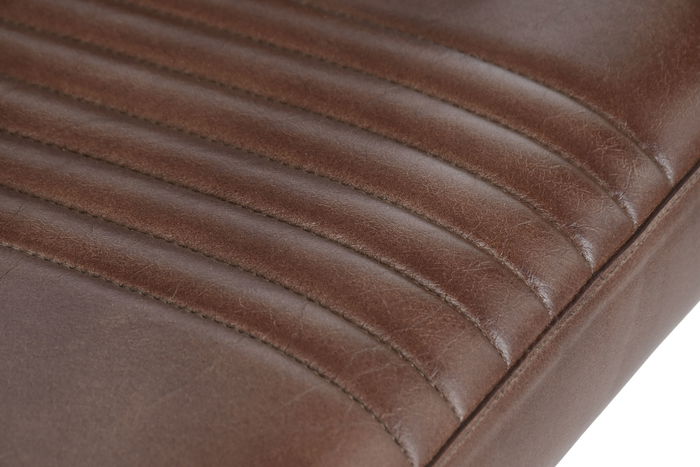 DKD Home Decor Sillon Vintage Leather 23 Marron y Negro 60 x 82 x 51 cm