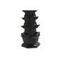 DKD Home Decor Decoración de Resina Pagoda Negro