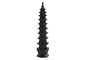 DKD Home Decor Pagoda Decoración Oriental Negro Resina 9 x 41 x 9 cm