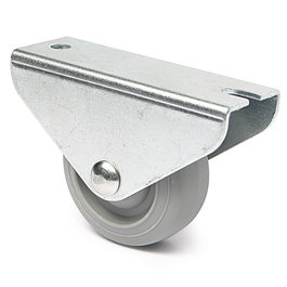 Q&Q Rueda Fija Nidus H47 Aro De Goma Gris Ø40 H47 Metal y Plástico Resistente