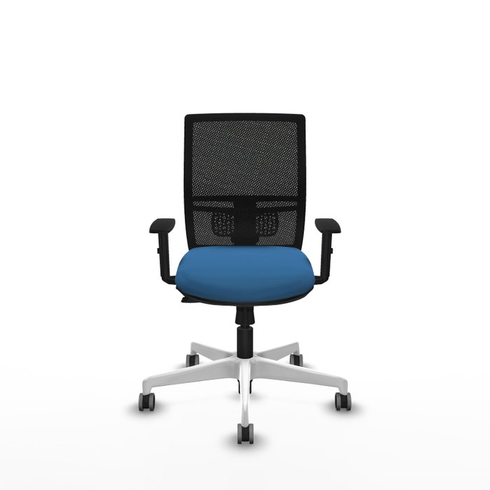 PIQUERAS Y CRESPO Silla de oficina Yunquera con mecanismo Sincro/Traslack, Azul claro y Negro PIQUERAS Y CRESPO Silla de oficina Yunquera con mecanismo Sincro/Traslack, Azul claro y Negro