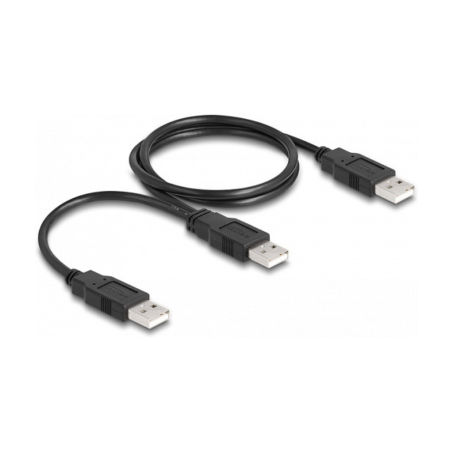 DeLOCK Cable USB 2.0 Tipo-A a 2 x Tipo-A 70 cm Negro DeLOCK Cable USB 2.0 Tipo-A a 2 x Tipo-A 70 cm Negro