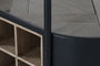 DKD Home Decor Botellero Negro Natural Metal y Abeto 90 x 36 x 150 cm