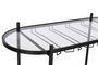DKD Home Decor Botellero Negro Natural Metal y Abeto 90 x 36 x 150 cm