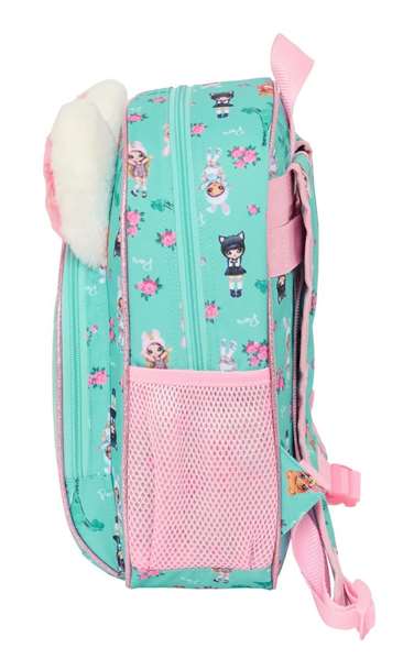 Mochila Escolar Na!Na!Na! Surprise Bunny Rosa Turquesa 28 x 34 x 10 cm