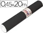Aironfix Rollo Adhesivo Autoadhesivo Unicolor Negro Mate 67004 - Papel Plastificado para Forrar Madera, Metal, Paredes - 20 m
