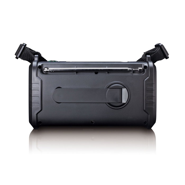 Lenco PDR-055 Radio de Emergencia Negra