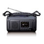 Lenco PDR-055 Radio de Emergencia Negra