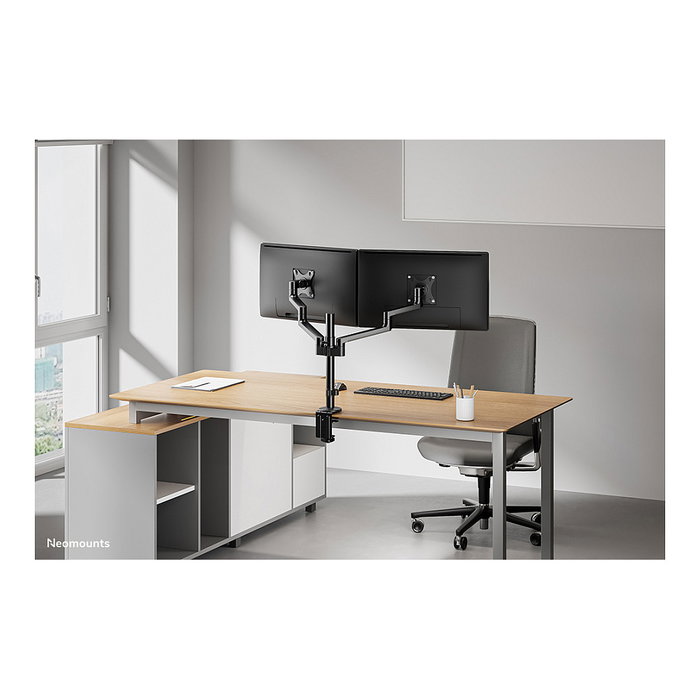 Neomounts Brazo de Monitor para Escritorio DS60-425BL2 - Soporte VESA 100x100/75x75 mm para Pantallas de 17 a 27 Pulgadas, Hasta 8 kg, Ajustable en Altura, Giro 360°, Negro Neomounts Brazo de Monitor para Escritorio DS60-425BL2 - Soporte VESA 100x100/75x75 mm para Pantallas de 17 a 27 Pulgadas, Hasta 8 kg, Ajustable en Altura, Giro 360°, Negro