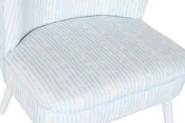 DKD Home Decor Sillon Mediterraneo Azul Blanco 67 x 85 x 73 cm