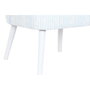 DKD Home Decor Sillón de Poliéster y Madera con Rayas Azules