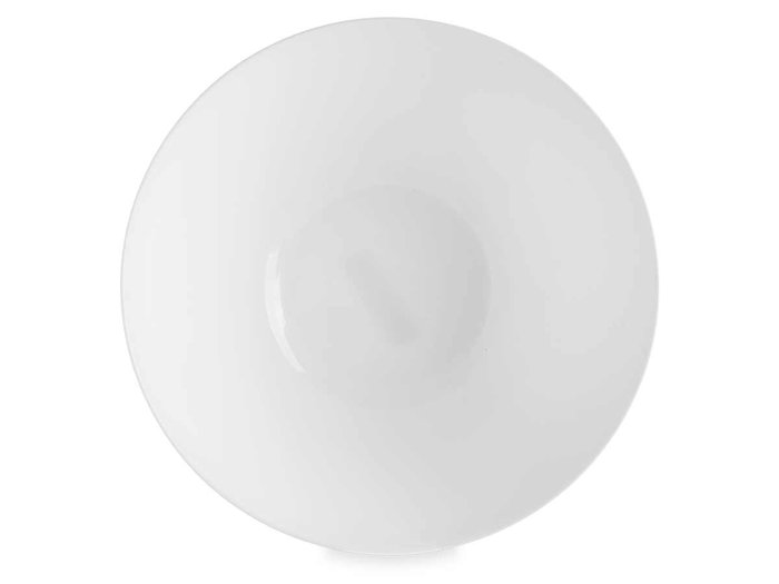 Vivalto Bol Opal Liso Blanco Vidrio 24 cm (Set de 18)